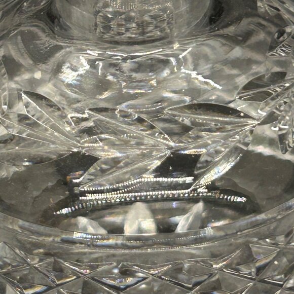 Vintage Clear Glass Perfume Bottle With Stopper Art Deco Style Essential Oils - Picture 12 of 15